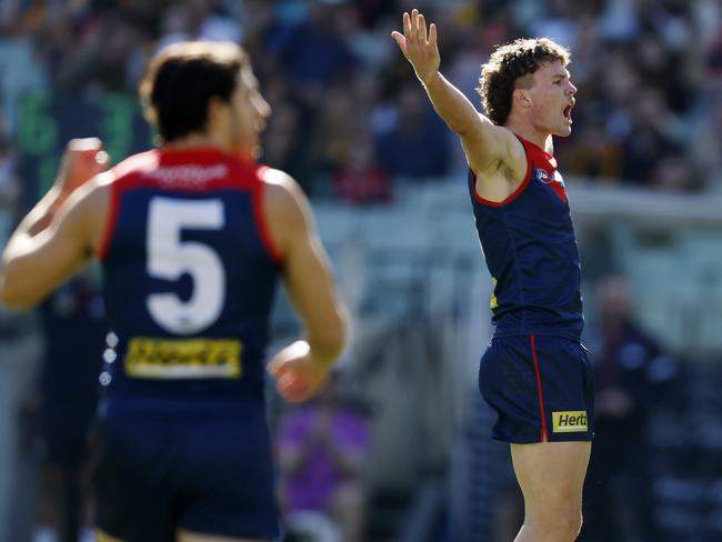 The Demons have to plan for the future to give Christian Petracca a crack at another flag. Picture: Michael Klein