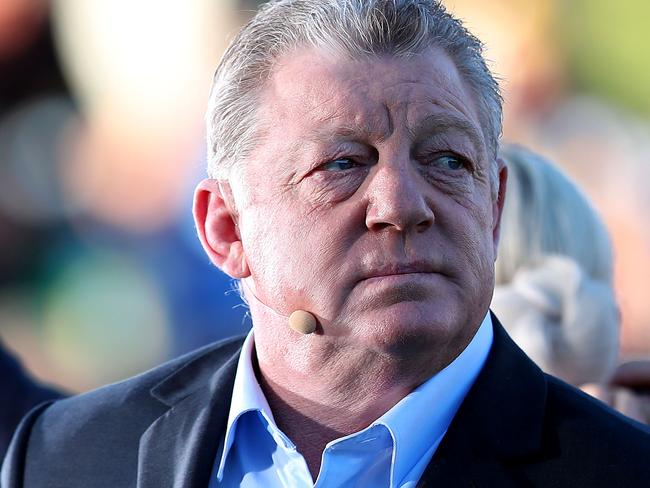 NEWCASTLE, AUSTRALIA - APRIL 28: Commentator Phil Gould during the round 7 NRL match between the Newcastle Knights and Parramatta Eels at McDonald Jones Stadium on April 28, 2019 in Newcastle, Australia. (Photo by Tony Feder/Getty Images)