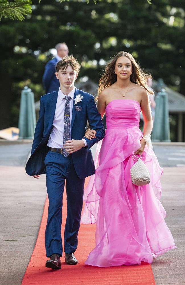 Bryson Merritt and partner Charlotte Baker at St Mary's College formal at Picnic Point, Friday, March 22, 2024. Picture: Kevin Farmer