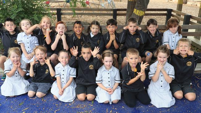 Lara primary school . Prep W Back row left to right: Riley Clayton, Indie Phillis, Amelia McGregor-Lamont, Tyg Watts, Israel Tua, Indiana Warren, Lucas Farley, Koa Couzens, Maverick McPhail. Jessica Edwards Front row left to right: Kiara Reilly, Aiden Ingram, Emmerson Edwards, Lucas Murphy, Cora Skirde, Lenny Smith, Alexandra Sacco, Patrick Reeg Picture Mark Wilson