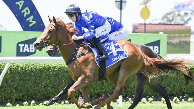 Godolphin filly Tempted looks hard to beat in the Reisling Stakes. Picture: Bradley Photos