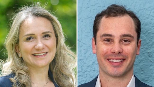 Liberal preselection candidates for the seat of Wakehurst at the March 25, 2023 NSW election: Wendy Finianos and Toby Williams. Pictures: LinkedIn and Supplied