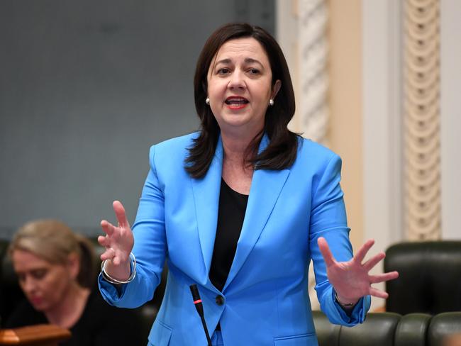 Queensland Premier Annastacia Palaszczuk has warned she will ‘not be intimidated’ by the Prime Minister over border rules. Photo: NCA NewsWire / Dan Peled