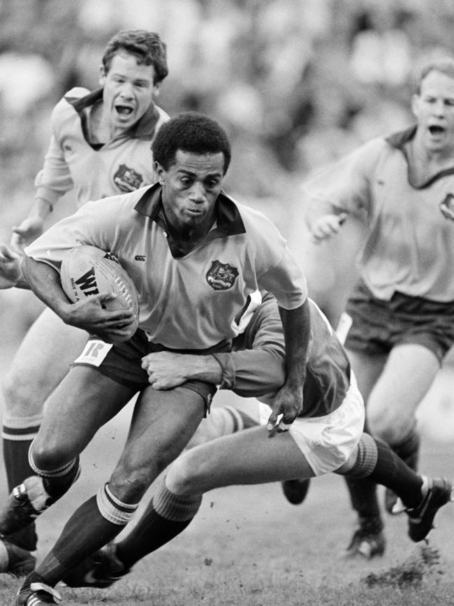 Acura Niuqila was the first Pacific Islander to wear a Wallabies jumper. Picture: Bob Thomas/Getty Images