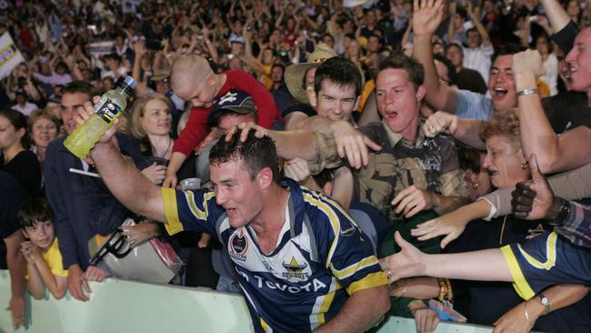 Aaron Payne celebrates.
