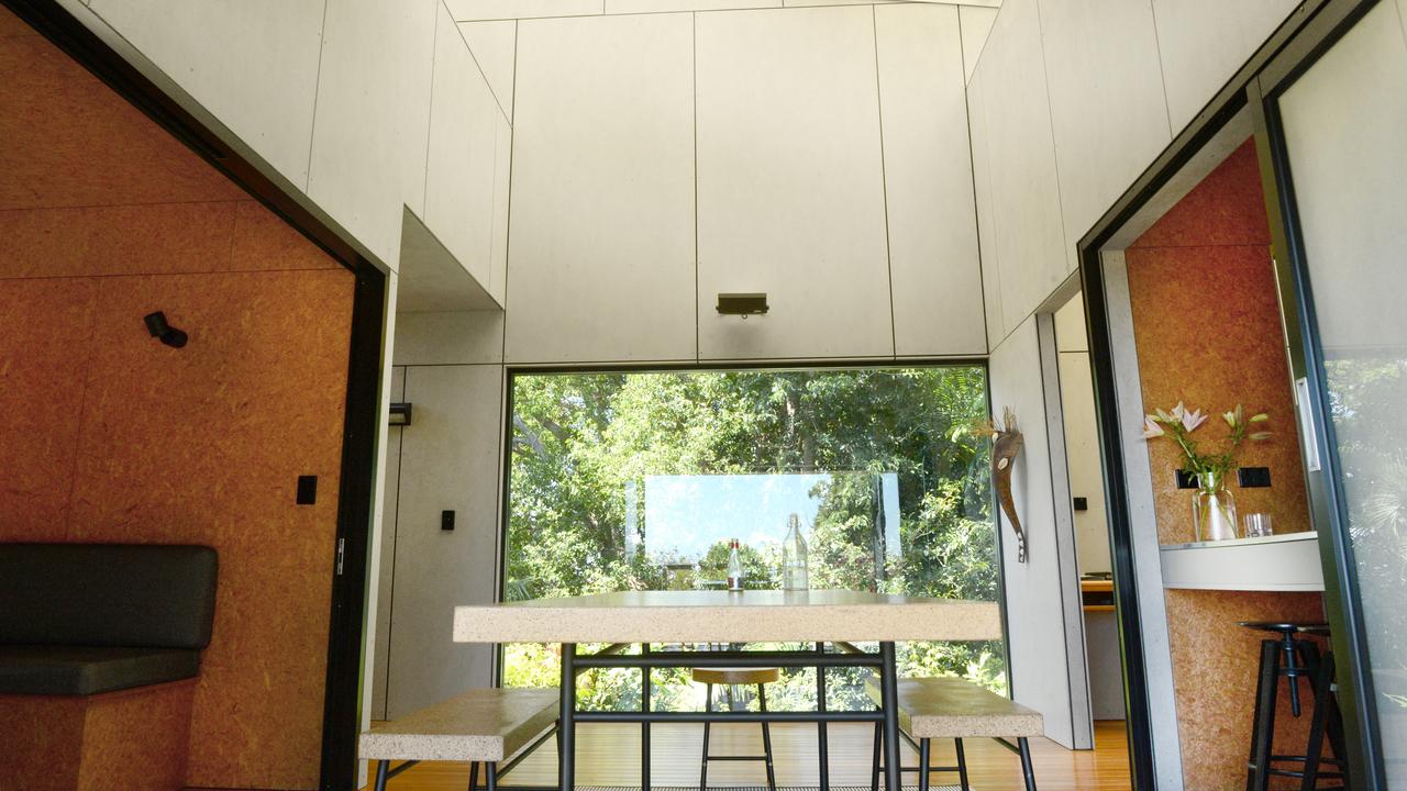 This home in Ocean Shores, designed by Brisbane-based architecture firm Atelier Chen Hung, featured on Grand Designs Australia. It is now being leased as a holiday home. Picture: Liana Boss