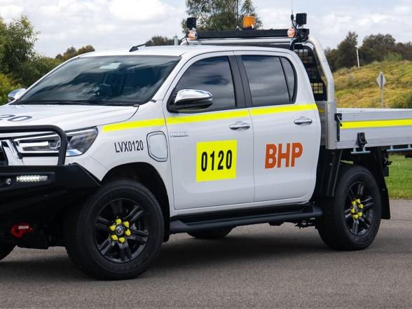 BHP is trialling a Toyota EV at its Port Hedland operations in WA. Picture: Supplied