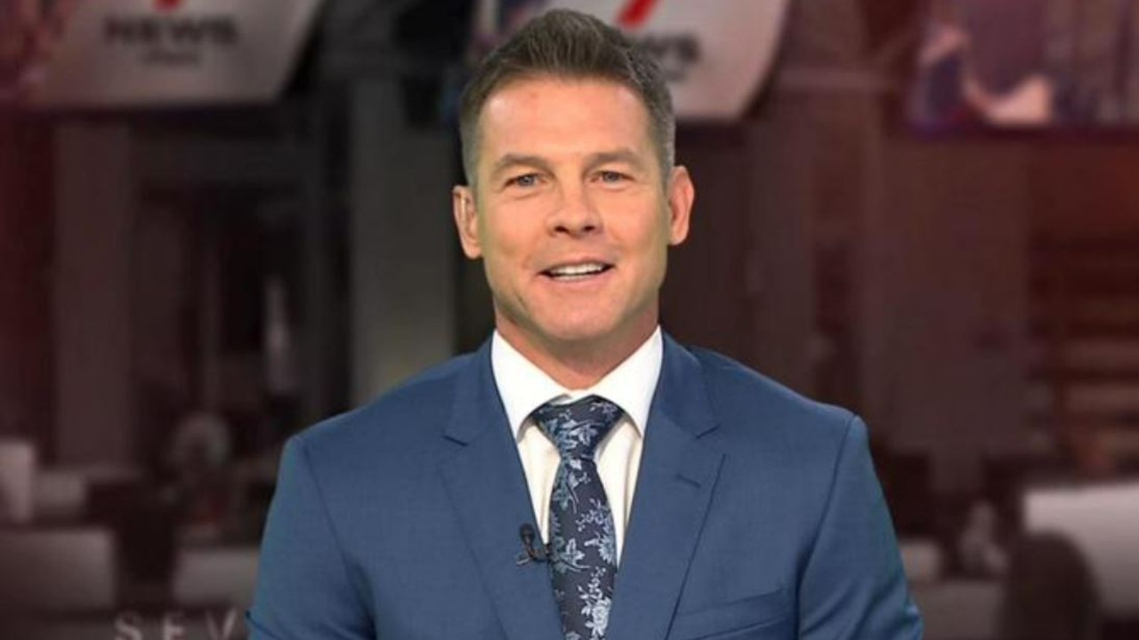 Ben Cousins reads the News in Perth on Chanel 7