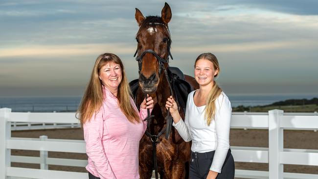 South East Equestrian Club secretary Donna Wright (left) said there was a need for security. Picture: AAP/Monique Harmer