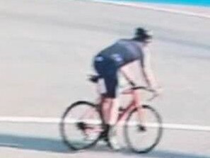 A woman is calling for the public's help to identify this cyclist. Picture: Facebook