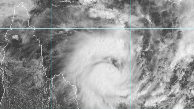 Cyclone Tiffany has formed in the Coral Sea and is expected to bring damaging to destructive winds and heavy rain to communities in far north Queensland from tomorrow morning - Photo Bureau of Meteorology, Australia