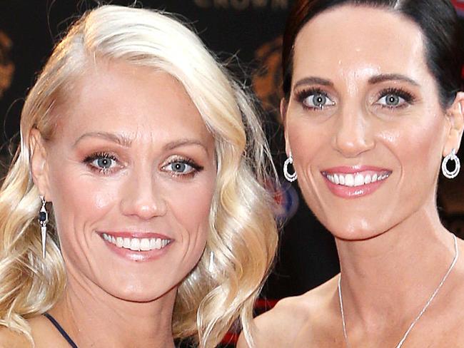 2017 AFL Brownlow Medal Count at Crown Palladium. Erin Phillips, Tracy Gahan. Pic: Michael Klein