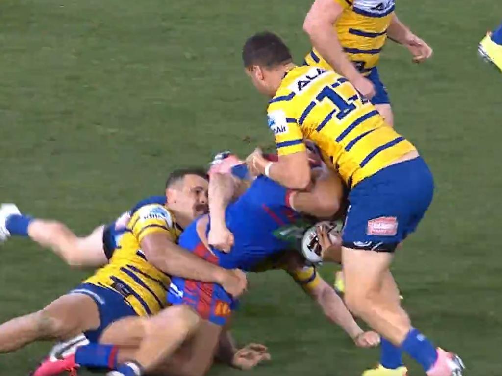 First incident Parramatta's Reagan Campbell-Gillard (no charge) round 9, 2020. Saifiti missed four games