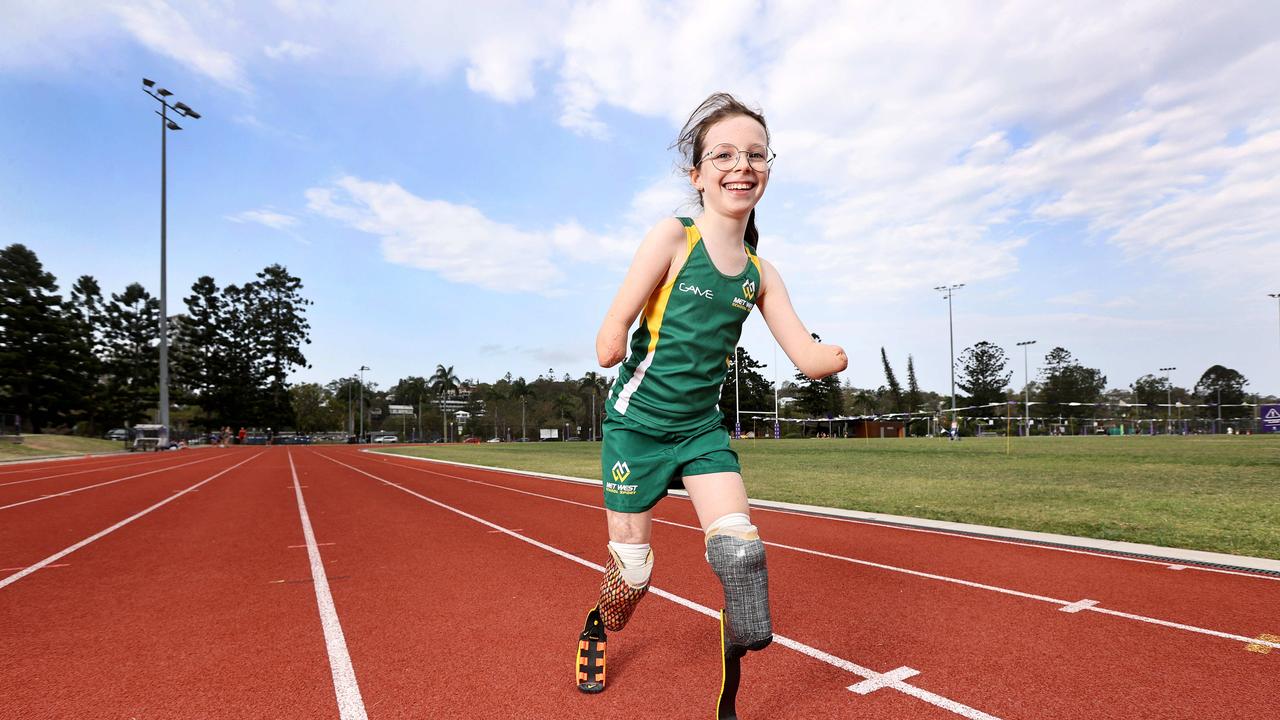 Mia Wilkinson has been selected as a member of QLD track team and would love to be part of the 2032 Paralympics in her hometown. Photo: Tara Croser.