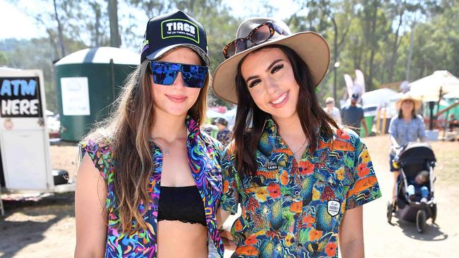 Hannah Horton and Phoebe Mayne at the Gympie Muster. Picture: Patrick Woods.