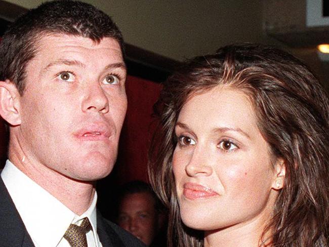 Media executive James Packer with fiancee mannequin Kate Fischer.