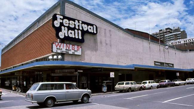 Brisbane’s Festival Hall in 1975. It was demolished in 2003 and replaced with a residential tower.