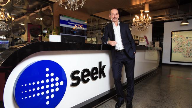 Seek CEO Andrew Bassat. Picture: Aaron Francis