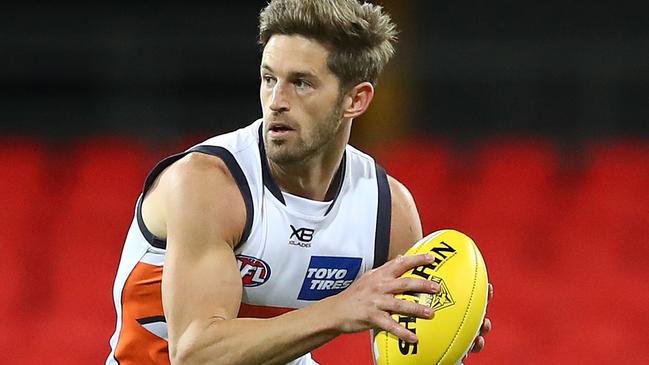 Callan Ward received death threats after a controversial free kick against Essendon two weeks ago. Picture: Chris Hyde/Getty Images.