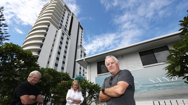 Warren Newcombe, Linda Newcombe and Garry Muldoon. Photograph: Jason O'Brien