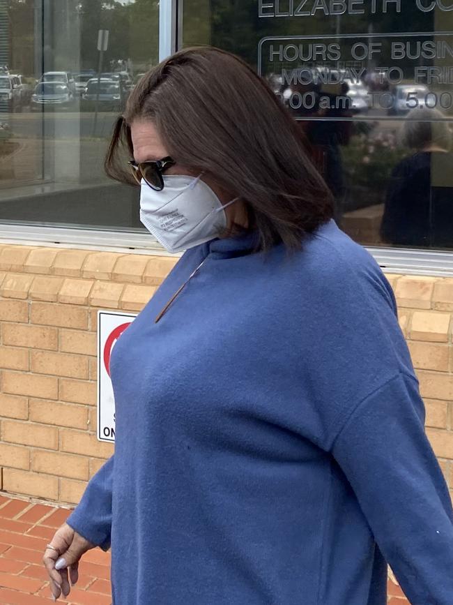 Alleged abusive nurse Natasha Lee Waters leaves the Elizabeth Magistrates Court with her parents., Picture: Brinley Duggan