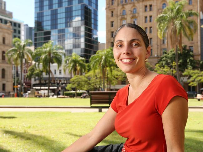 Green candidate for Brisbane Central Kirsten Lovejoy is asking the government to rethink the Queens Wharf Project.   Picture: Josh Woning.