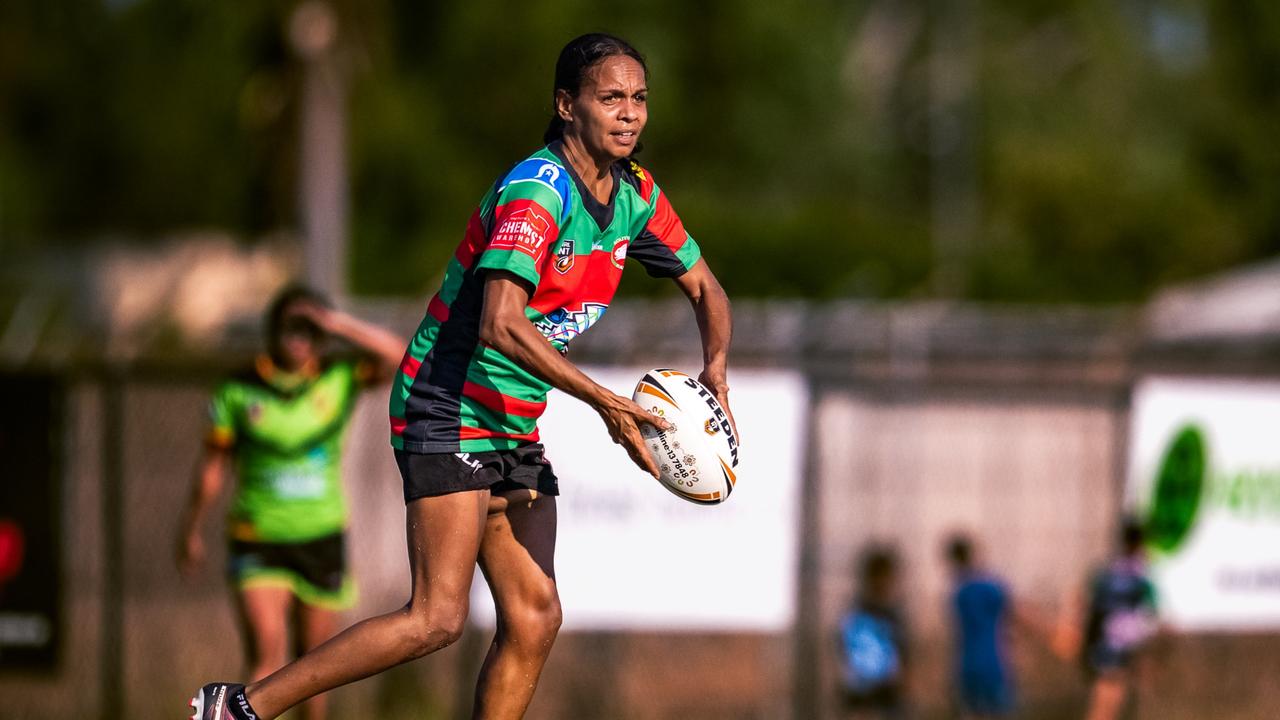 The South Darwin Rabbitohs women's side beat Northern Sharks in Round 10 of the 2023 NRL NT season. Picture: Patch Clapp / NRL NT