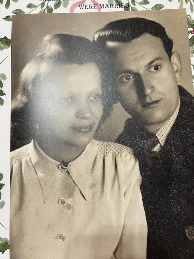 WWII survivor and polish immigrant Jozef Pilarski with his wife Anna. Supplied.