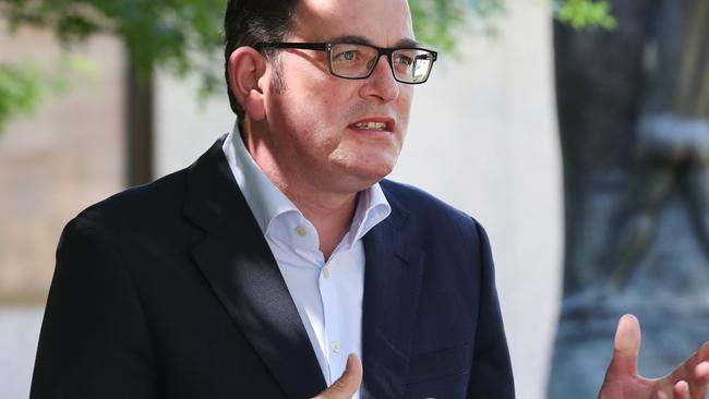 Victorian Premier Daniel Andrews at the National Gallery of Victoria for a major arts announcement to transform the arts precinct. Picture: NCA NewsWire/ David Crosling