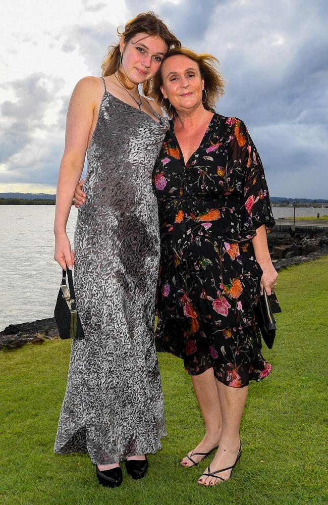 Alstonville High School Year 12 Formal: Holly Assenza with her mum Megan. Picture: Cath Piltz