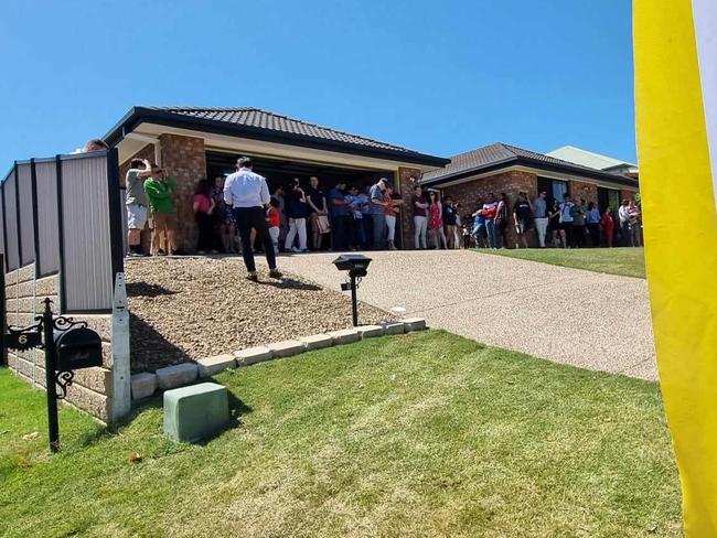 The auction at 8 Picardie Close, Mansfield attracted plenty of attention with 34 bidders registering to take part in the auction.