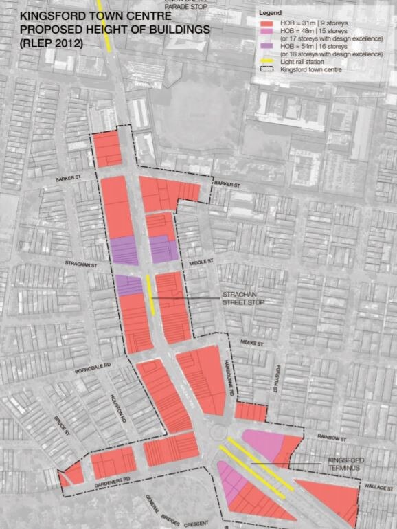 The rezoning in Kingsford.