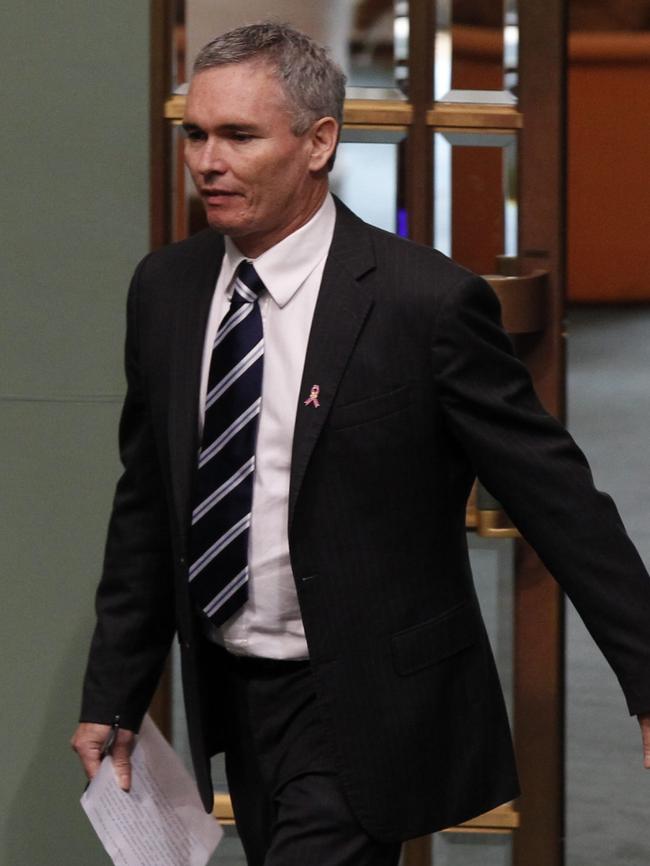 Craig Thomson fronting up to Question Time. Picture: Kym Smith