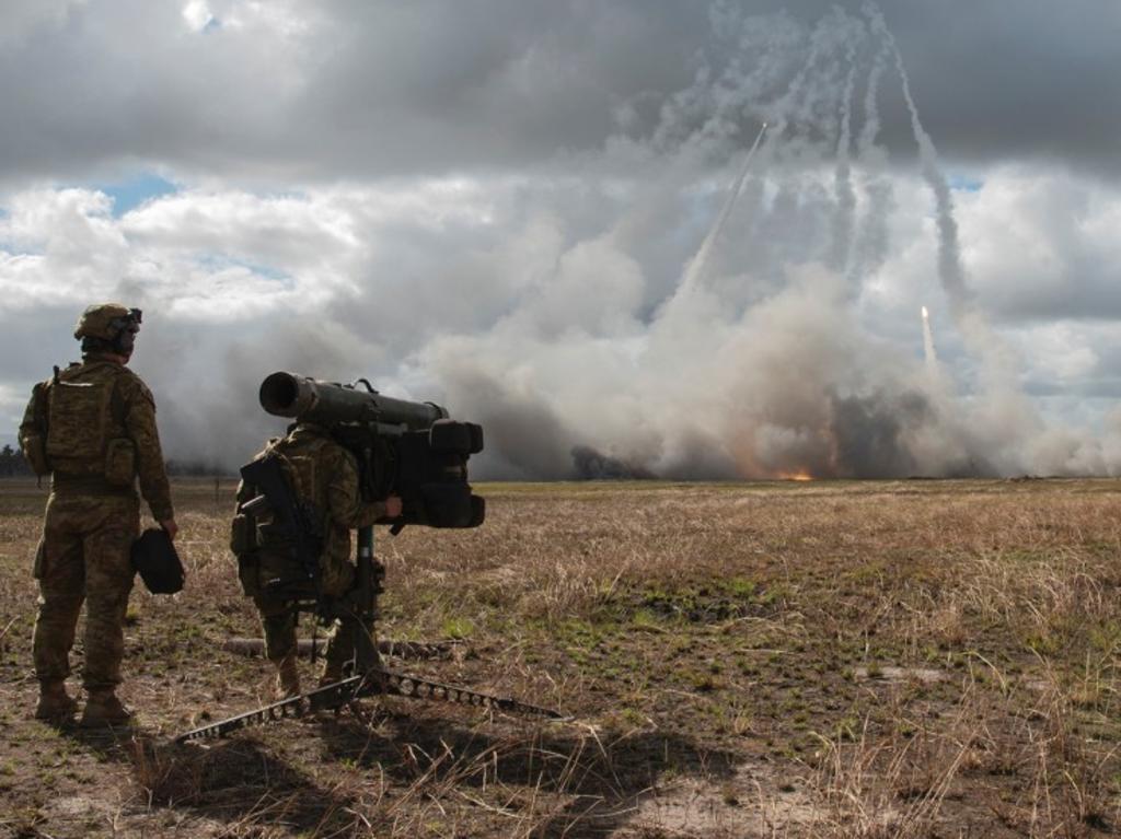 A high-mobility artillery rocket system test-fired during a Talisman Sabre drill. Picture: Ashley Maldonado/U.S. Air Force