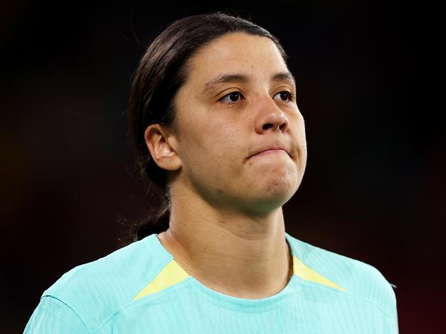 Sam Kerr. (Photo by Alex Pantling - FIFA/FIFA via Getty Images)