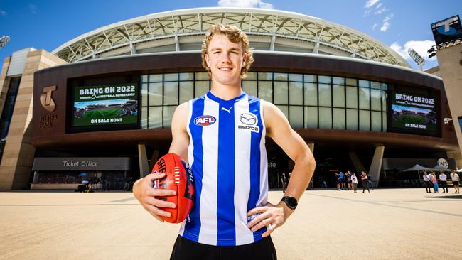 North Melbourne’s No.1 draft pick Jason Horne-Francis.