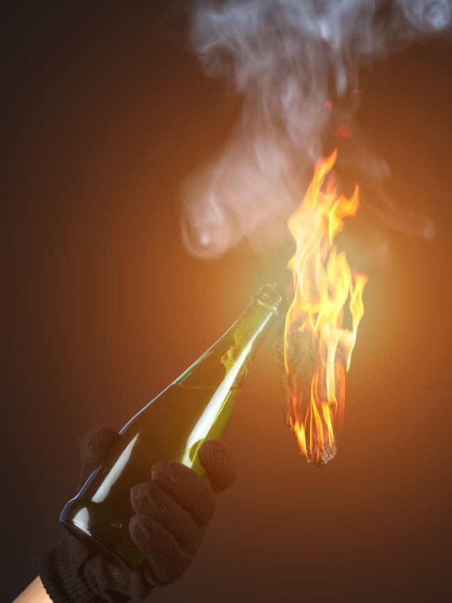 Molotov cocktails were allegedly used in an arson attack at Happy Valley. Picture: File