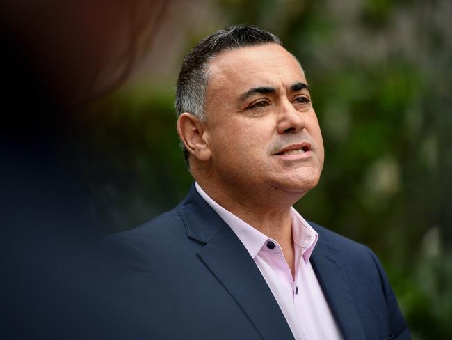 NSW Deputy Premier John Barilaro was cleared of similar allegations to Mr Harwin. Picture: AAP