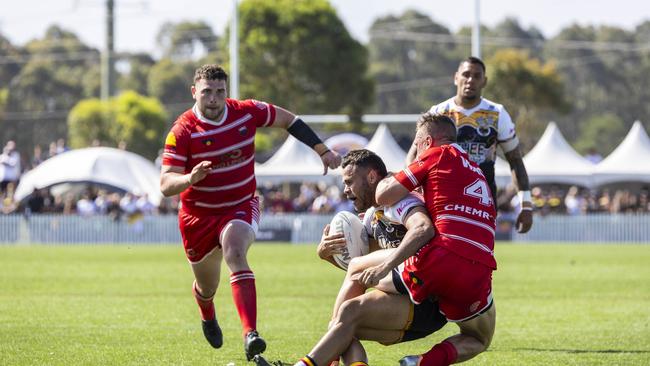 Men's Koori Knockout grand final, Walgett Aboriginal Connection vs Wiradjuri Aboriginal Rivers. Picture: Andrea Francolini