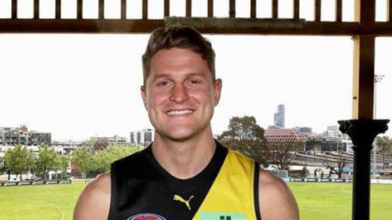 Jacob Hopper in his first picture as a Richmond player