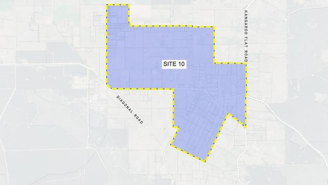 The areas proposed for housing rezoning in Glencoe.