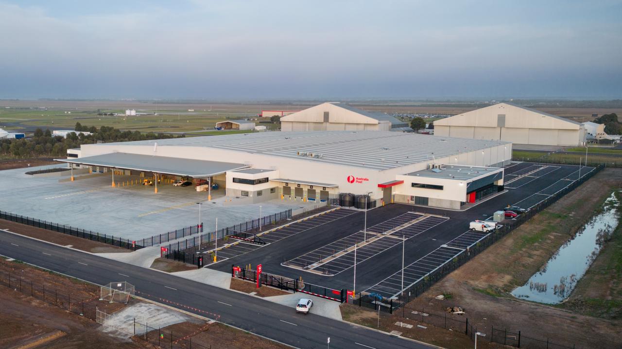 Australia Post’s $75m parcel facility within Avalon Airport’s business precinct.