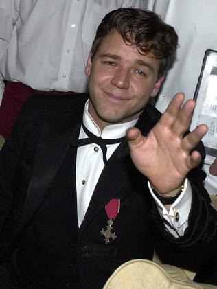 Dickie spent a night out on the town with Russell Crowe after his 2001 Oscars win.