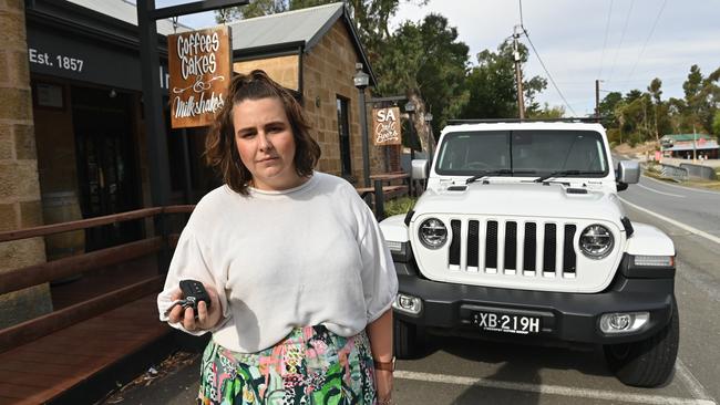 Inglewood Inn Venue Manager Milly Howell is calling on the State Government to step up its game to make rideshare a reality in the Adelaide Hills. Picture: Keryn Stevens