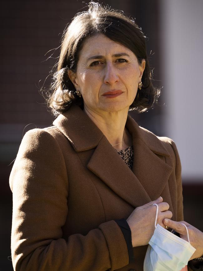 Sunday: The Premier opted for brown. Picture: Brook Mitchell/Getty Images