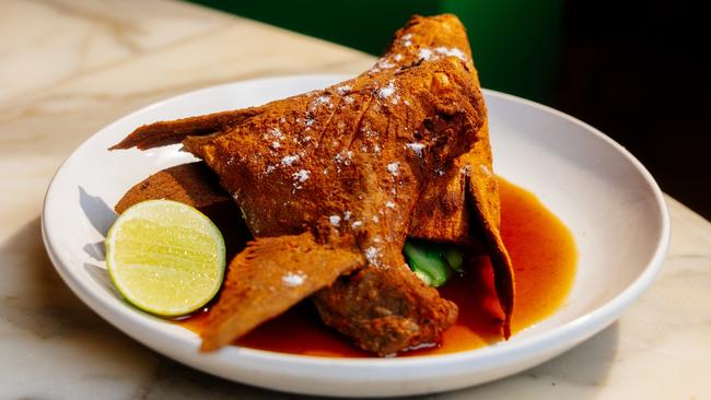 Salt and pepper kingfish wings at Fishbank, Adelaide. Picture: Stepney Studios