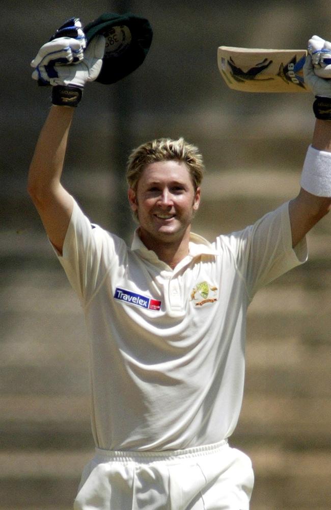 Michael Clarke scored a breakout ton on Test debut in India/