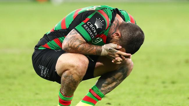 Adam Reynolds is also moving on, leaving a huge hole in the Rabbitohs roster. Picture: Chris Hyde/Getty Images