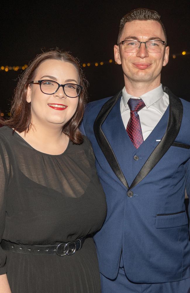 Lisa Durelli and Ben Gram at Dinner on the Runway for Mackay Hospital Foundation, Mackay Airport Friday 8 September 2023 Picture: Michaela Harlow