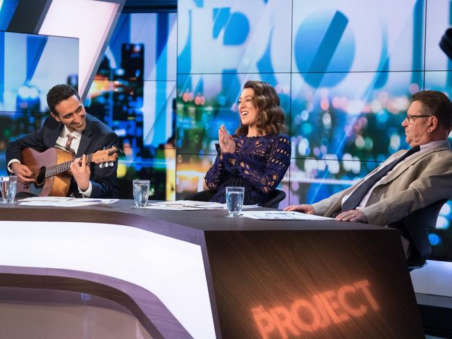 Waleed Aly, Gorgi Coghlan and Steve Price on the panel. Picture: Channel 10.